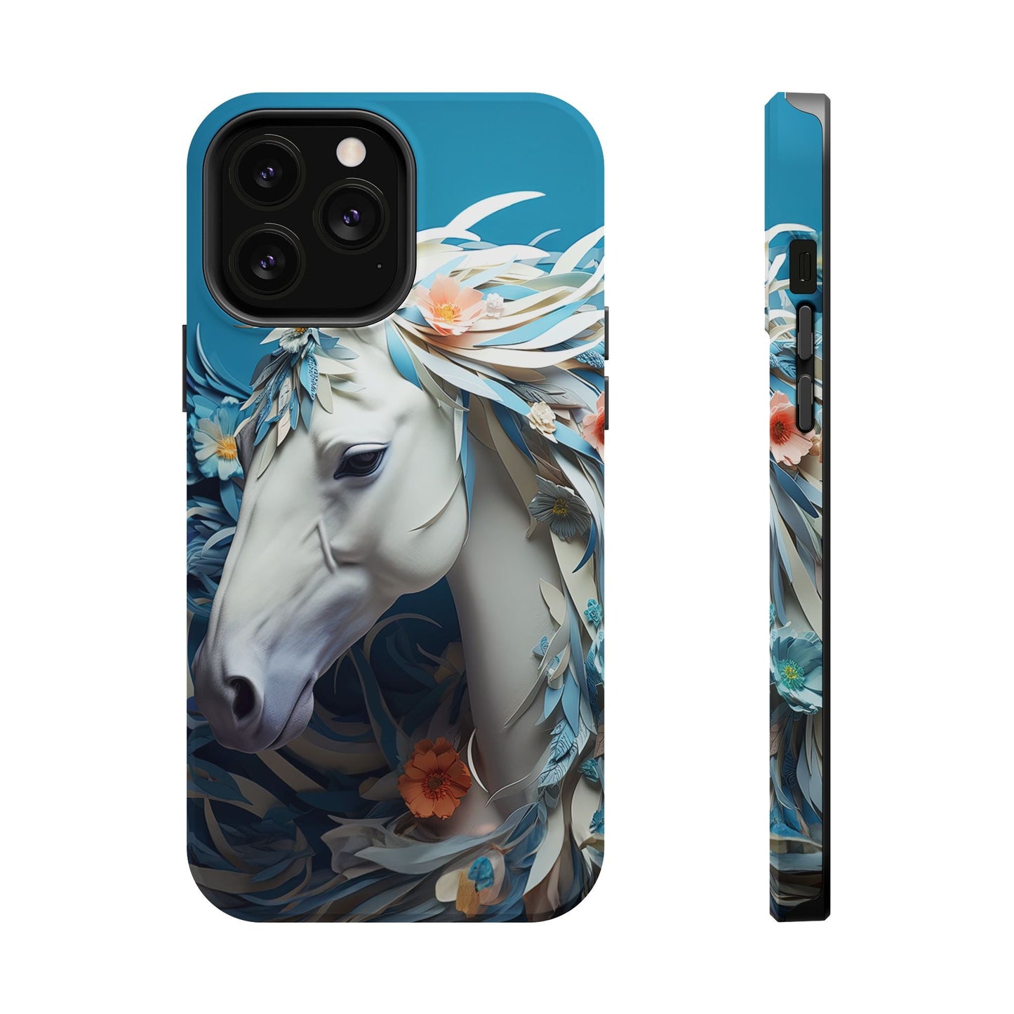 Floral Horse MagSafe iPhone Case - BOGO Cases