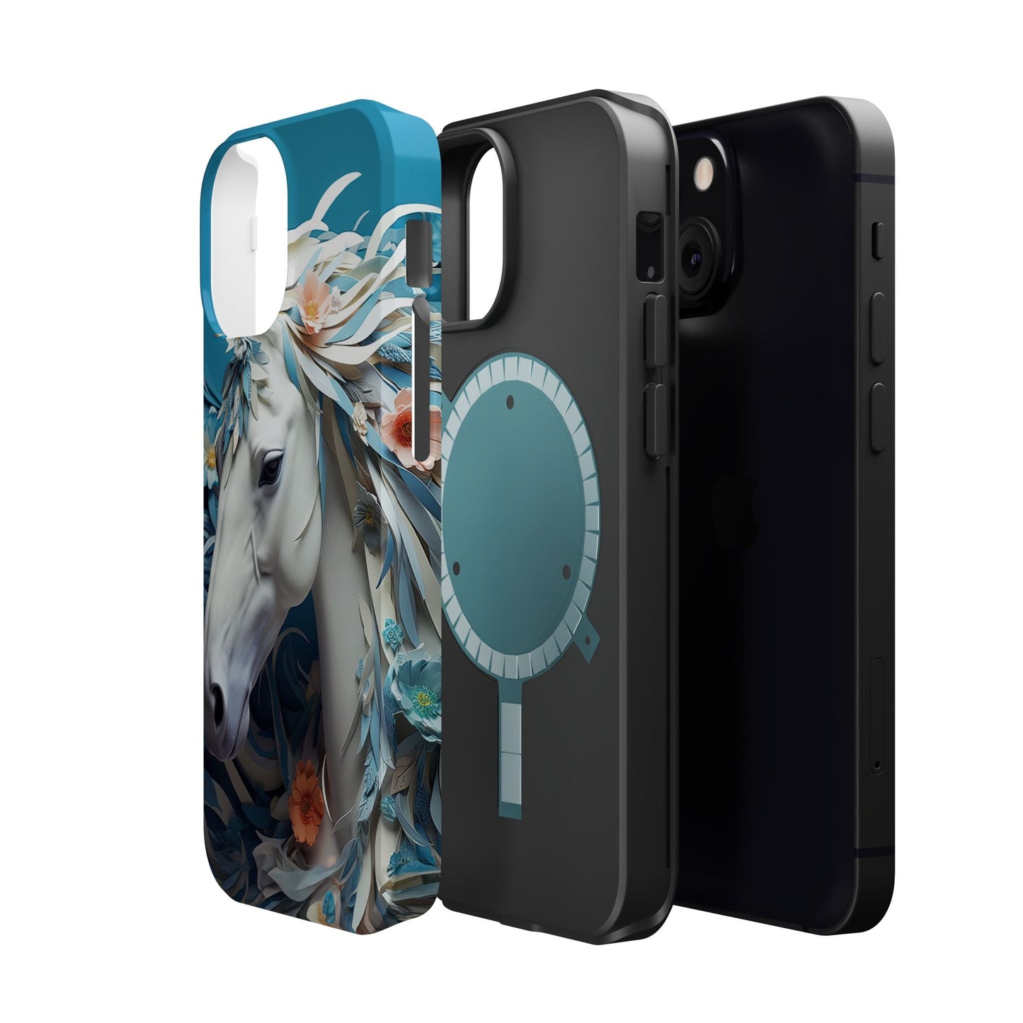 Floral Horse MagSafe iPhone Case - BOGO Cases