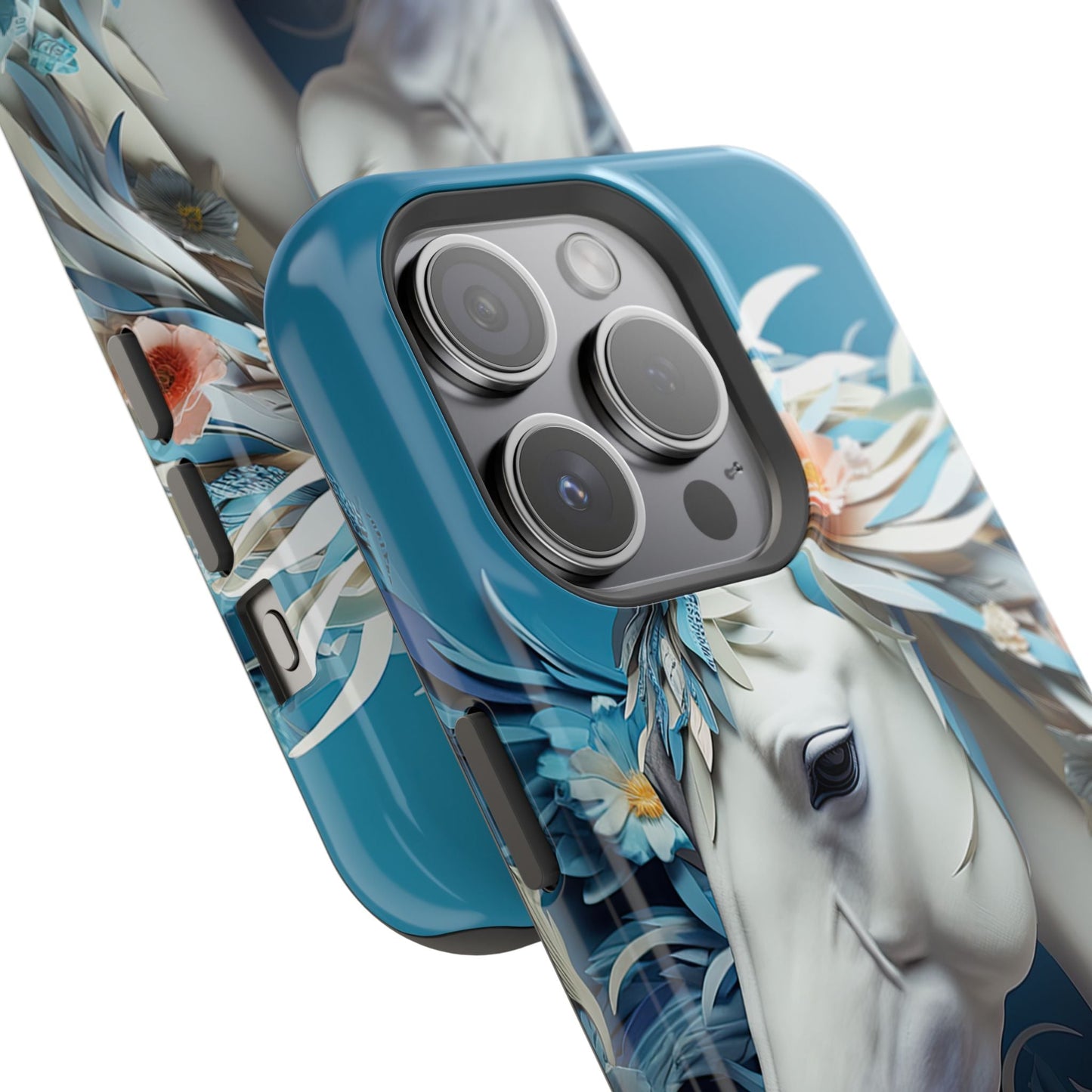 Floral Horse MagSafe iPhone Case - BOGO Cases