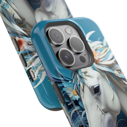 Floral Horse MagSafe iPhone Case - BOGO Cases