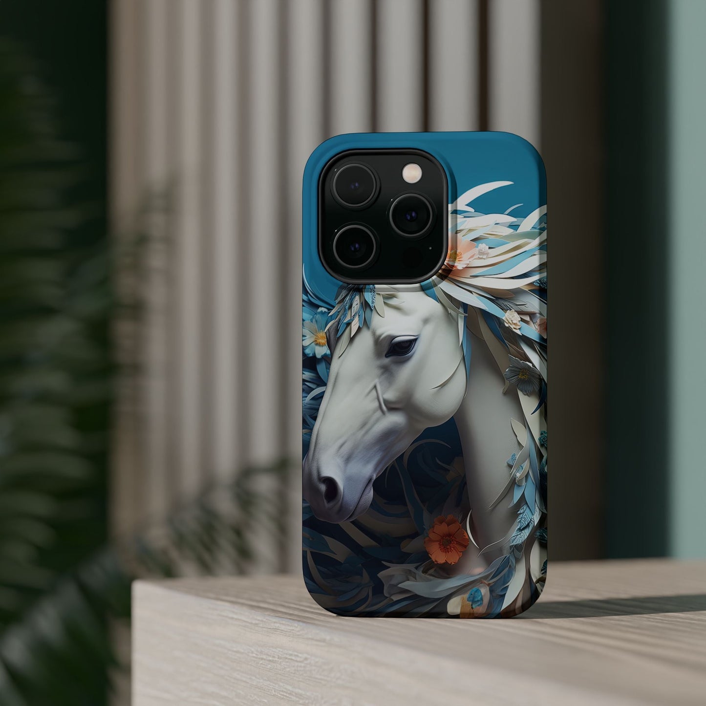 Floral Horse MagSafe iPhone Case - BOGO Cases