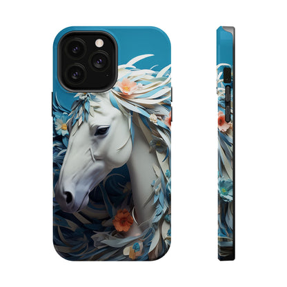 Floral Horse MagSafe iPhone Case - BOGO Cases