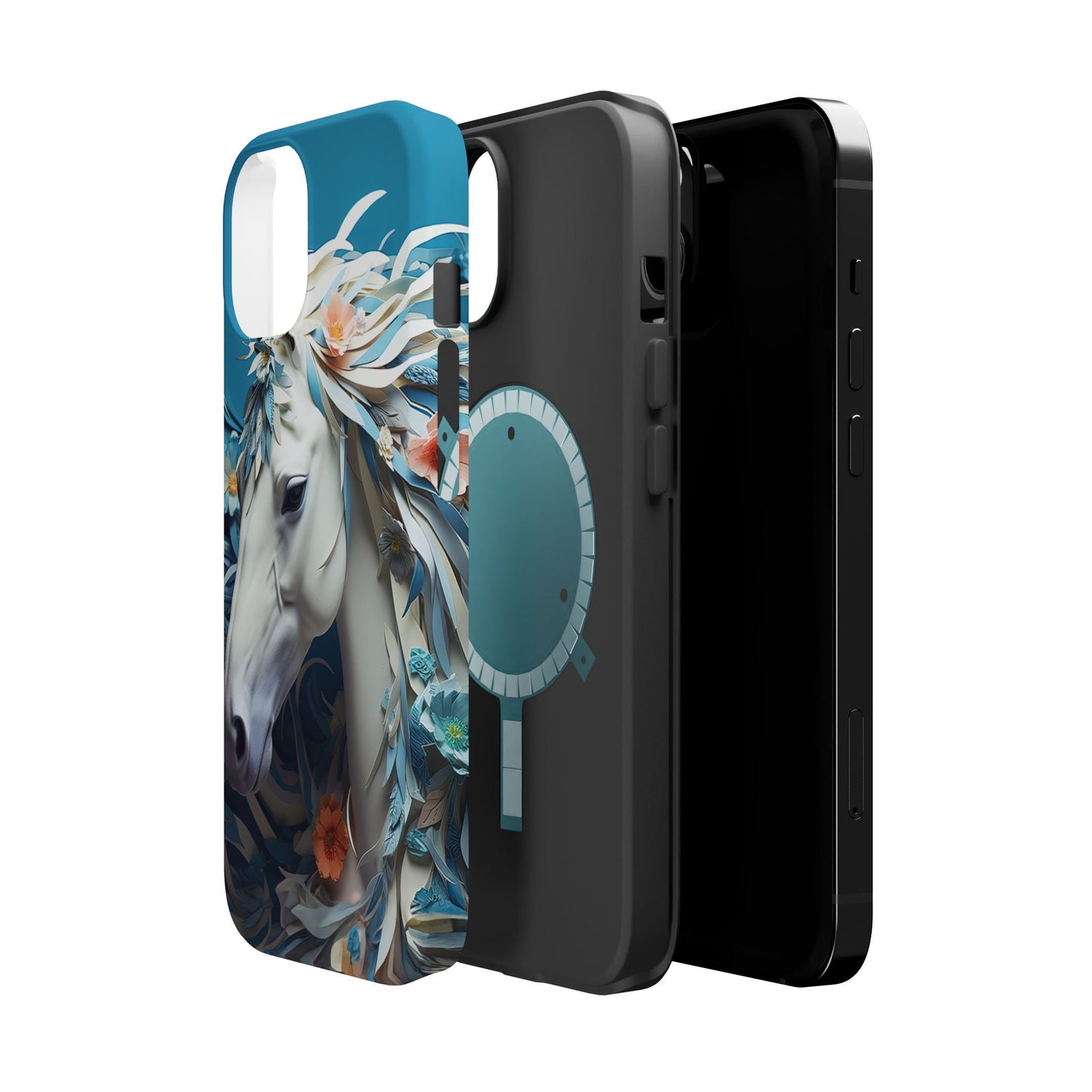Floral Horse MagSafe iPhone Case - BOGO Cases