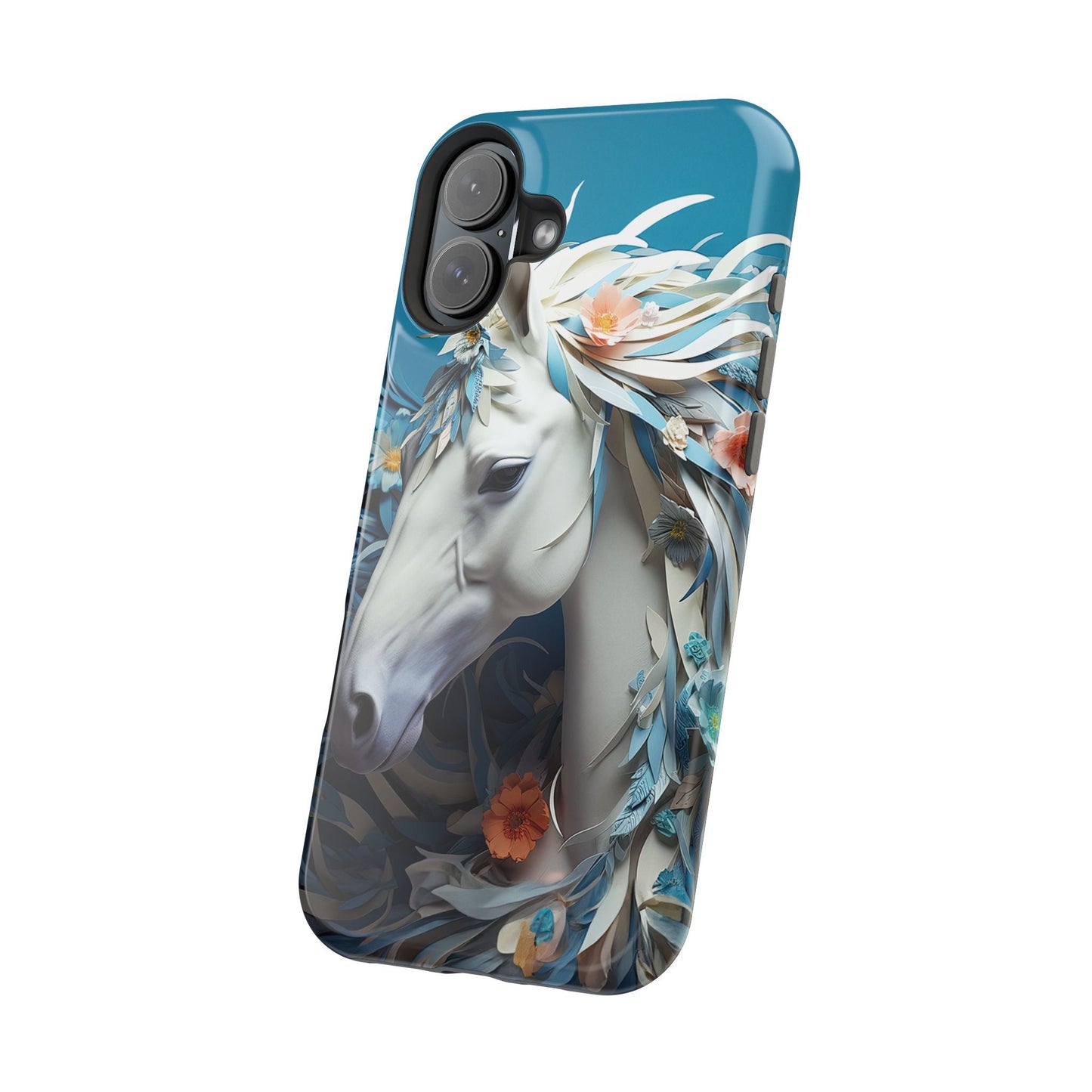 Floral Horse MagSafe iPhone Case - BOGO Cases
