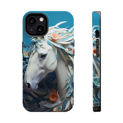 Floral Horse MagSafe iPhone Case - BOGO Cases