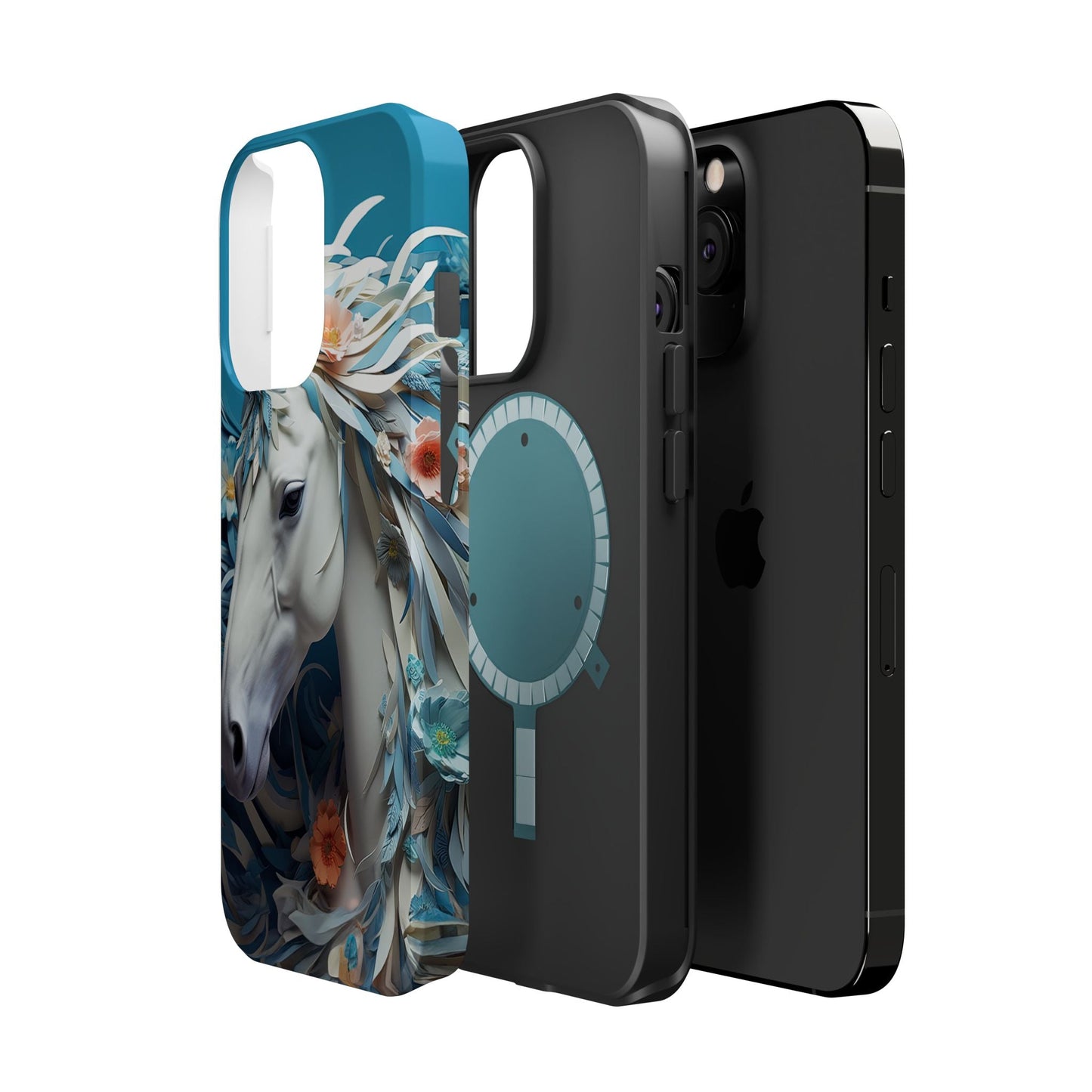 Floral Horse MagSafe iPhone Case - BOGO Cases