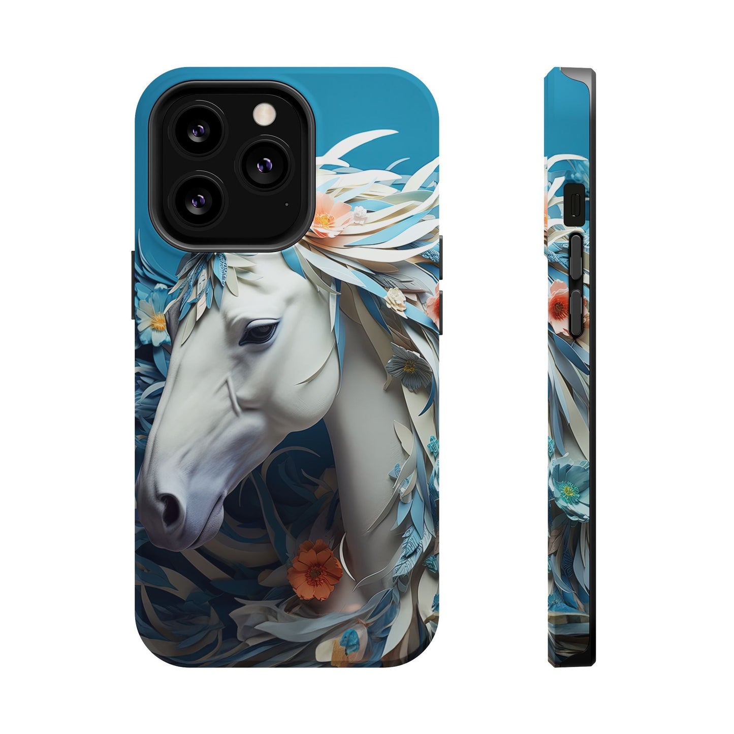 Floral Horse MagSafe iPhone Case - BOGO Cases