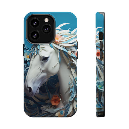 Floral Horse MagSafe iPhone Case - BOGO Cases