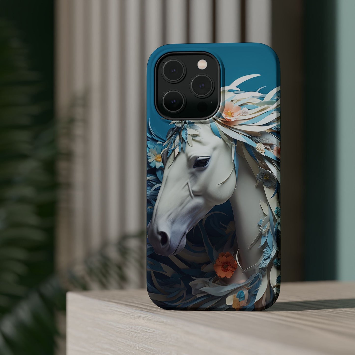 Floral Horse MagSafe iPhone Case - BOGO Cases
