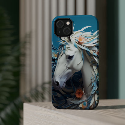 Floral Horse MagSafe iPhone Case - BOGO Cases