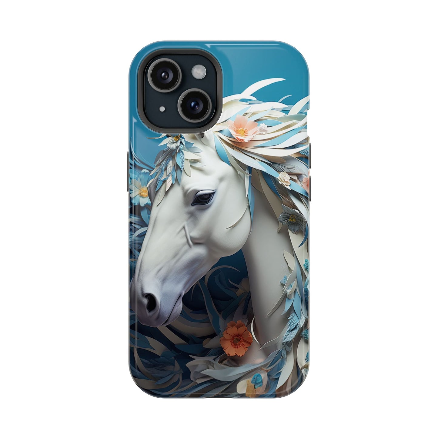 Floral Horse MagSafe iPhone Case - BOGO Cases