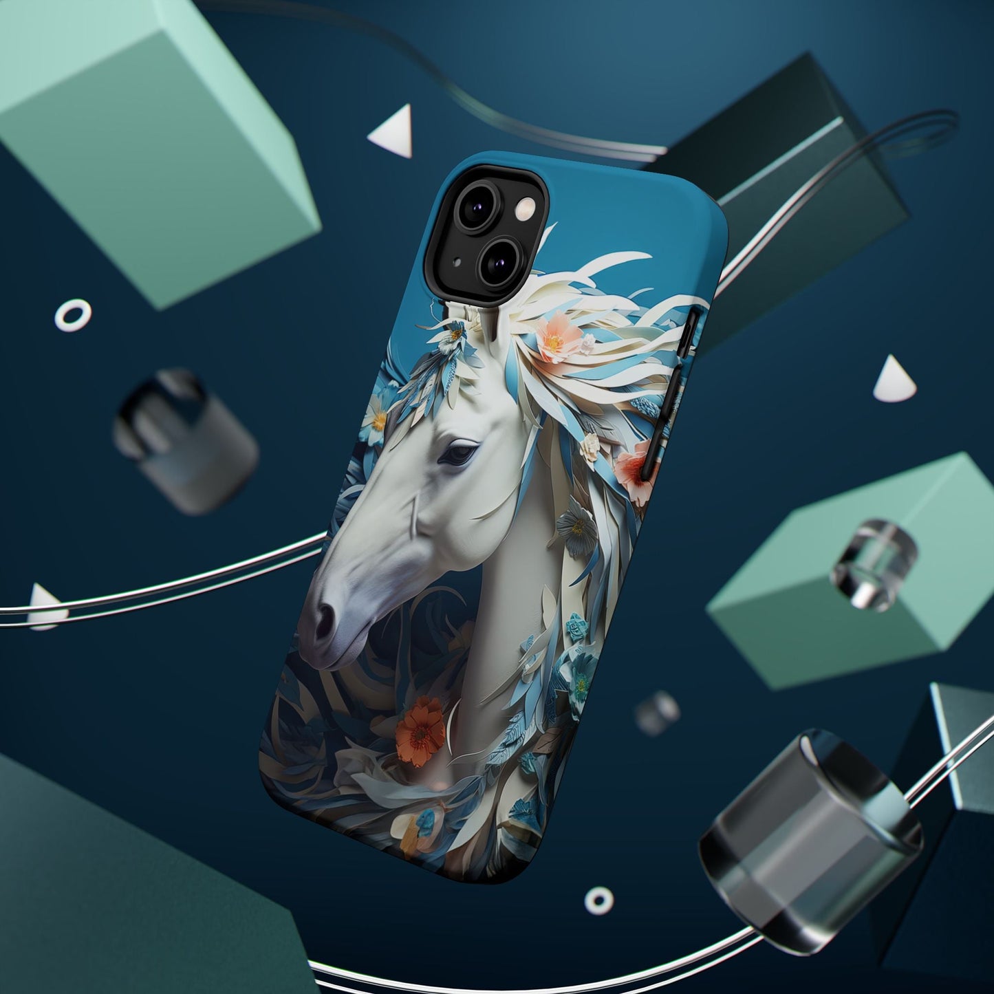 Floral Horse MagSafe iPhone Case - BOGO Cases