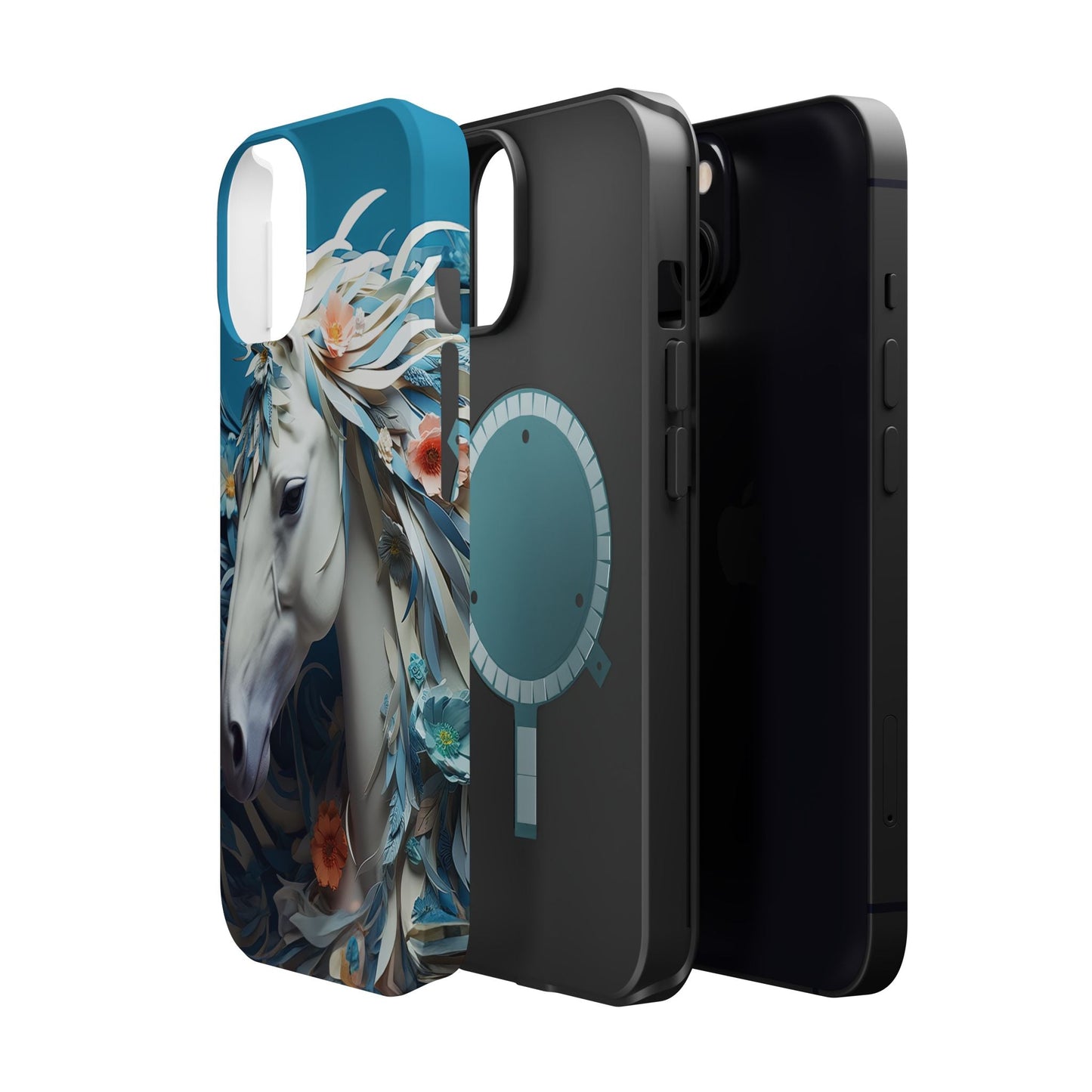 Floral Horse MagSafe iPhone Case - BOGO Cases