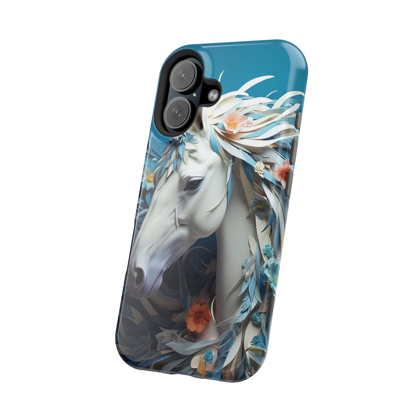 Floral Horse MagSafe iPhone Case - BOGO Cases