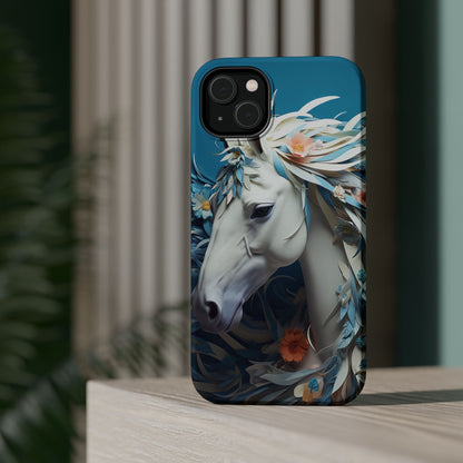 Floral Horse MagSafe iPhone Case - BOGO Cases