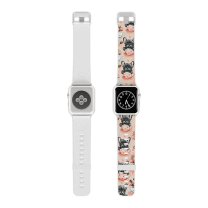 French Bulldogs in Heart Apple Watch Band - BOGO Cases