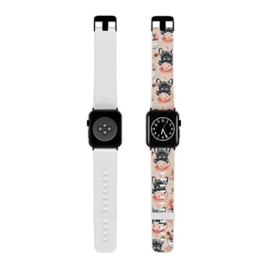 French Bulldogs in Heart Apple Watch Band - BOGO Cases