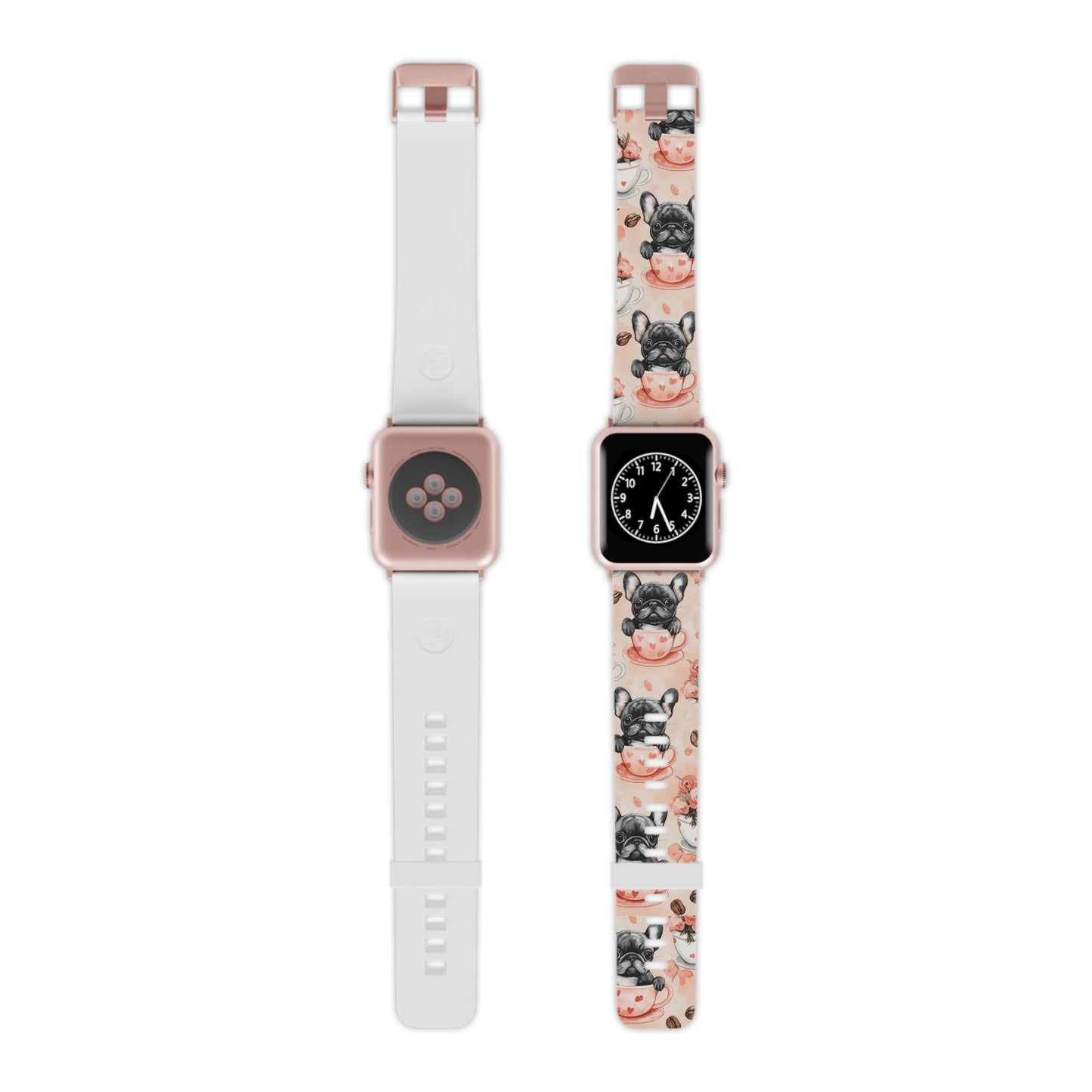 French Bulldogs in Heart Apple Watch Band - BOGO Cases