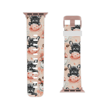 French Bulldogs in Heart Apple Watch Band - BOGO Cases