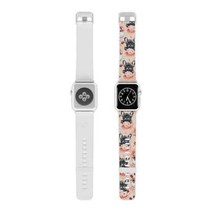 French Bulldogs in Heart Apple Watch Band - BOGO Cases
