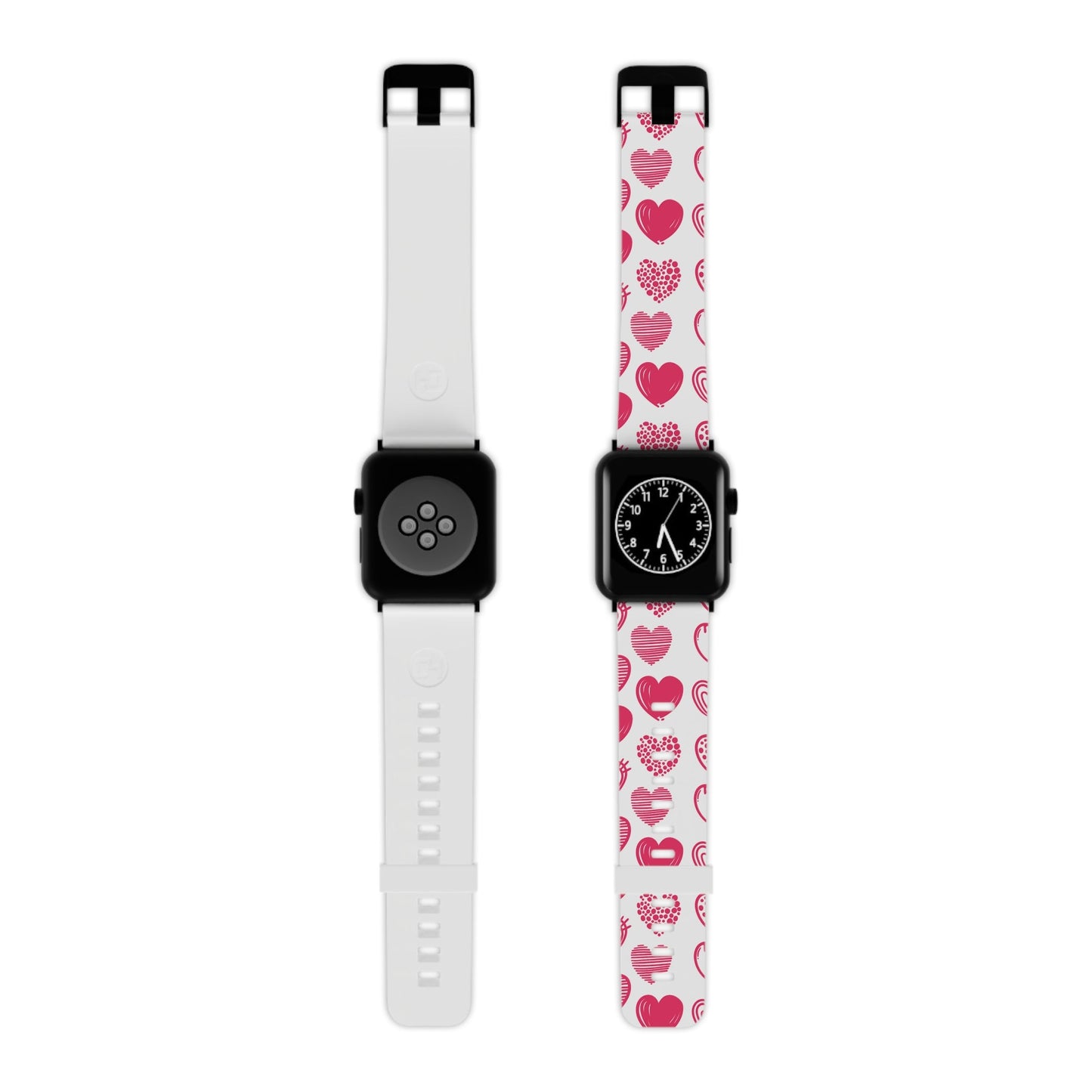 Funky Pink Hearts Apple Watch Band - BOGO Cases