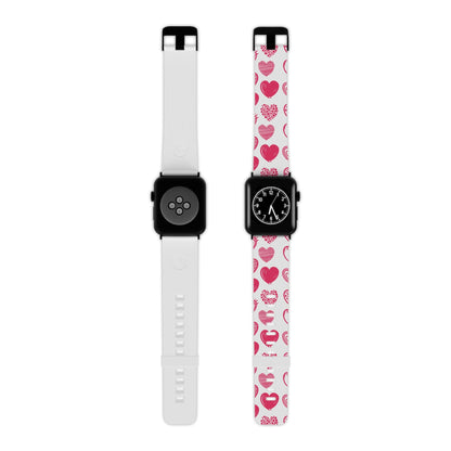 Funky Pink Hearts Apple Watch Band - BOGO Cases