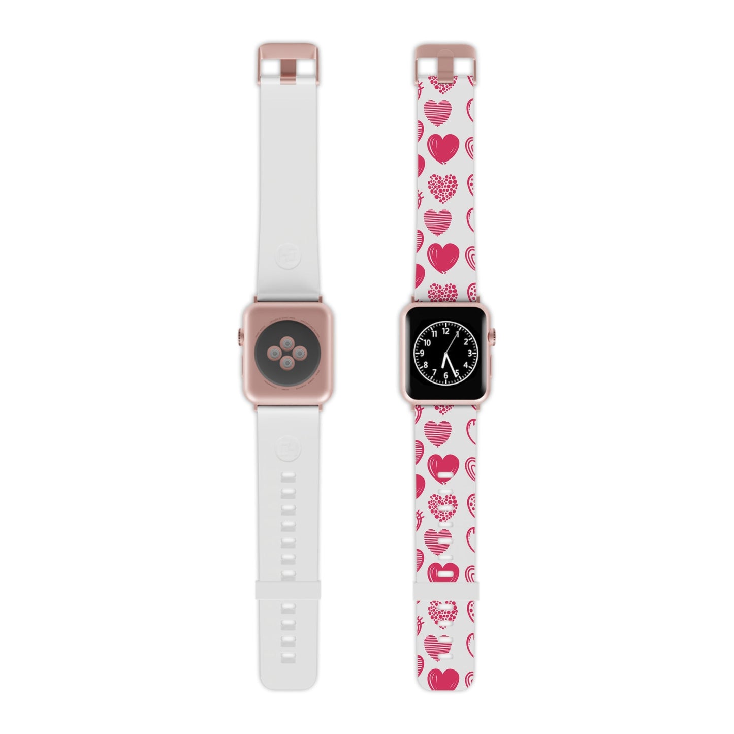 Funky Pink Hearts Apple Watch Band - BOGO Cases