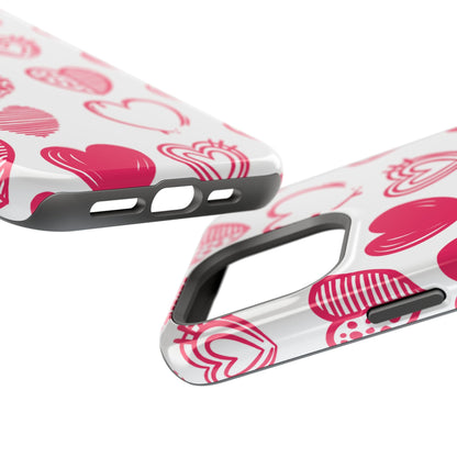 Funky Pink Hearts – MagSafe iPhone Case - BOGO Cases