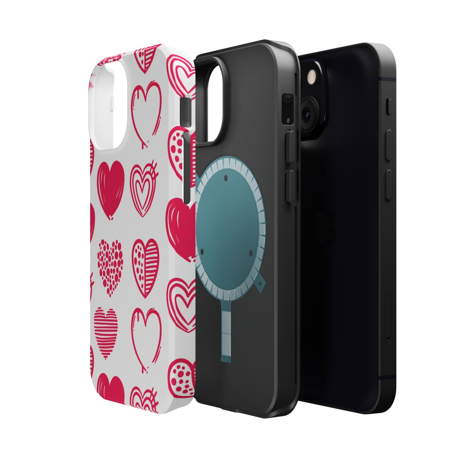Funky Pink Hearts – MagSafe iPhone Case - BOGO Cases