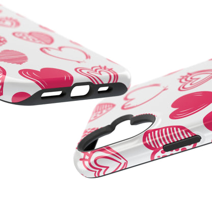 Funky Pink Hearts – MagSafe iPhone Case - BOGO Cases