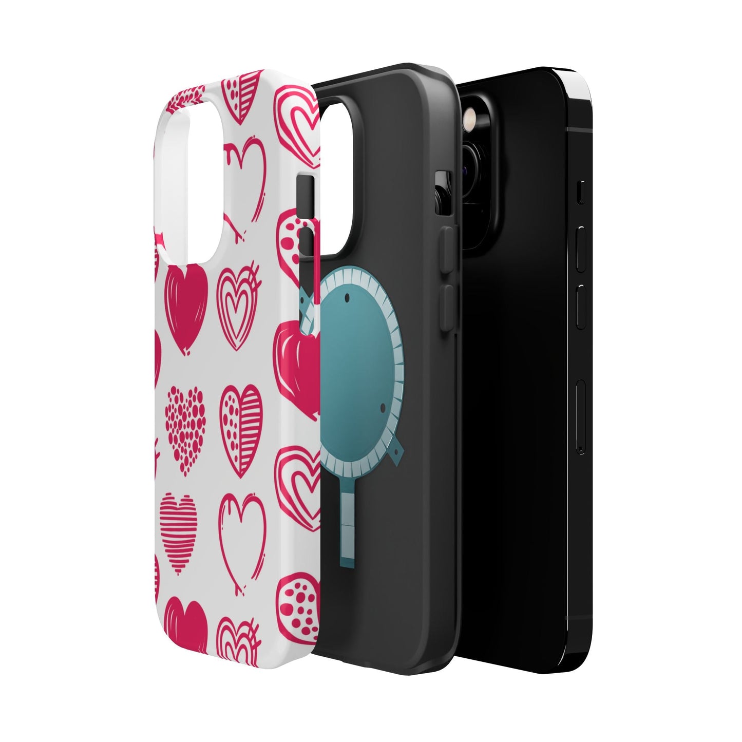 Funky Pink Hearts – MagSafe iPhone Case - BOGO Cases