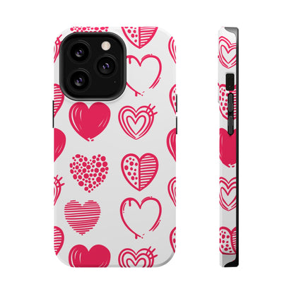 Funky Pink Hearts – MagSafe iPhone Case - BOGO Cases