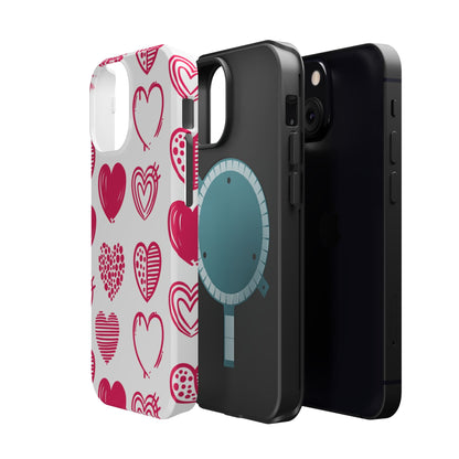 Funky Pink Hearts – MagSafe iPhone Case - BOGO Cases