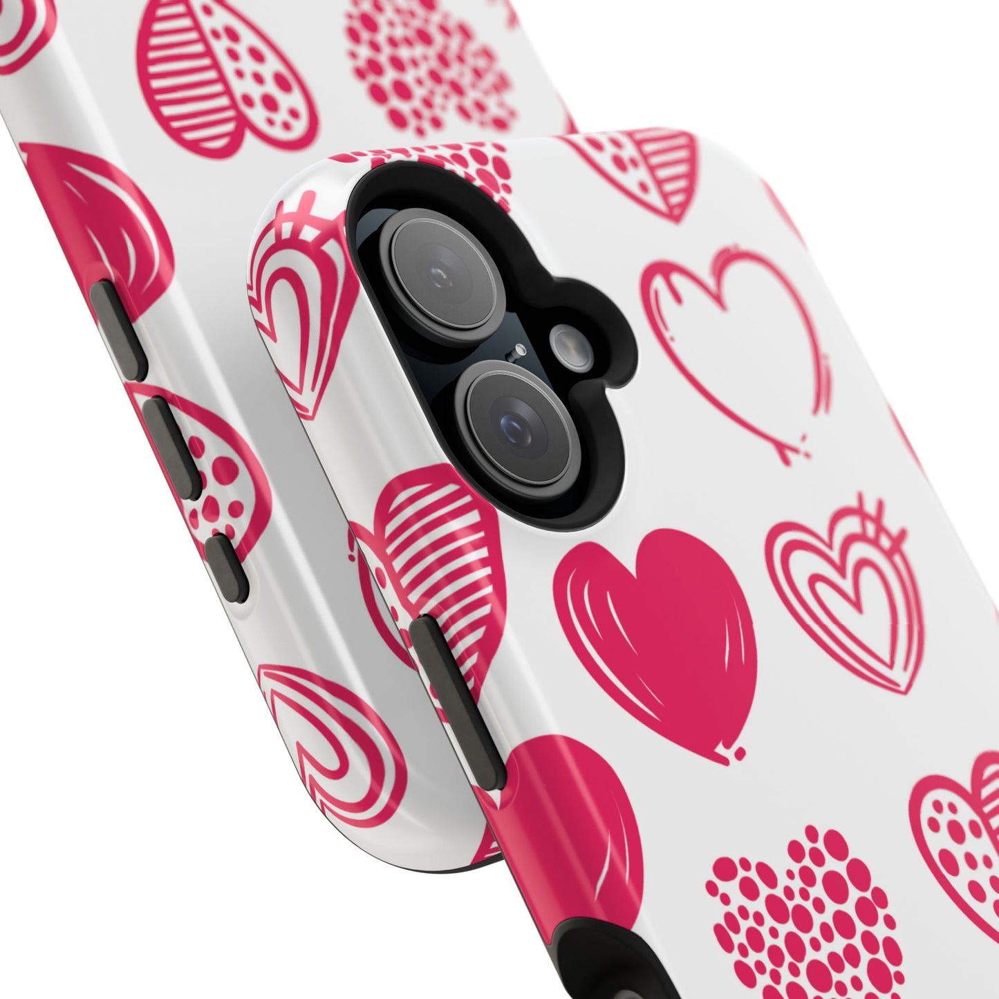 Funky Pink Hearts – MagSafe iPhone Case - BOGO Cases
