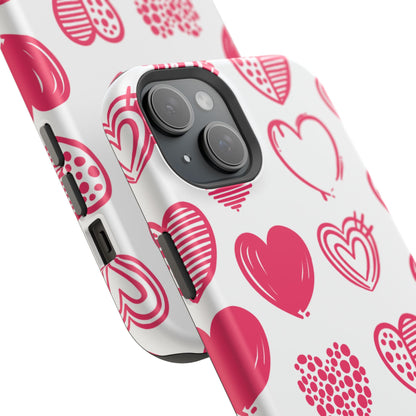 Funky Pink Hearts – MagSafe iPhone Case - BOGO Cases