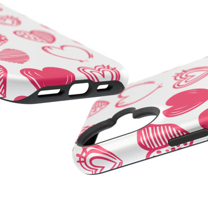 Funky Pink Hearts – MagSafe iPhone Case - BOGO Cases