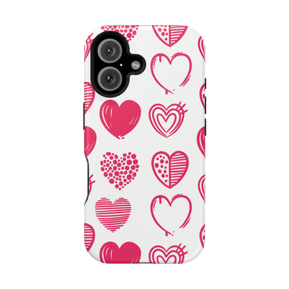Funky Pink Hearts – MagSafe iPhone Case - BOGO Cases