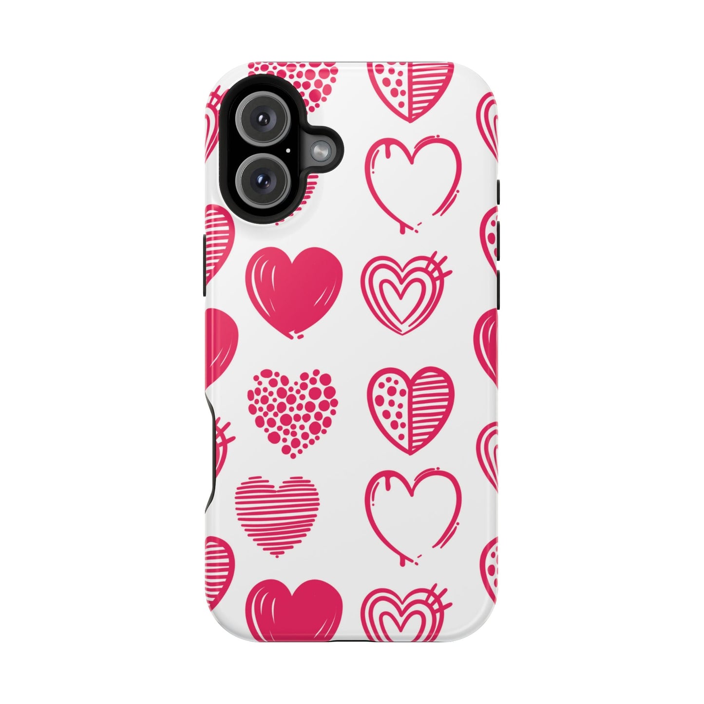 Funky Pink Hearts – MagSafe iPhone Case - BOGO Cases