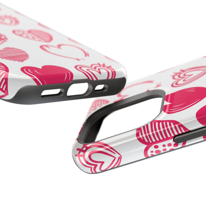 Funky Pink Hearts – MagSafe iPhone Case - BOGO Cases