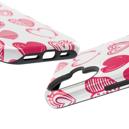 Funky Pink Hearts – MagSafe iPhone Case - BOGO Cases