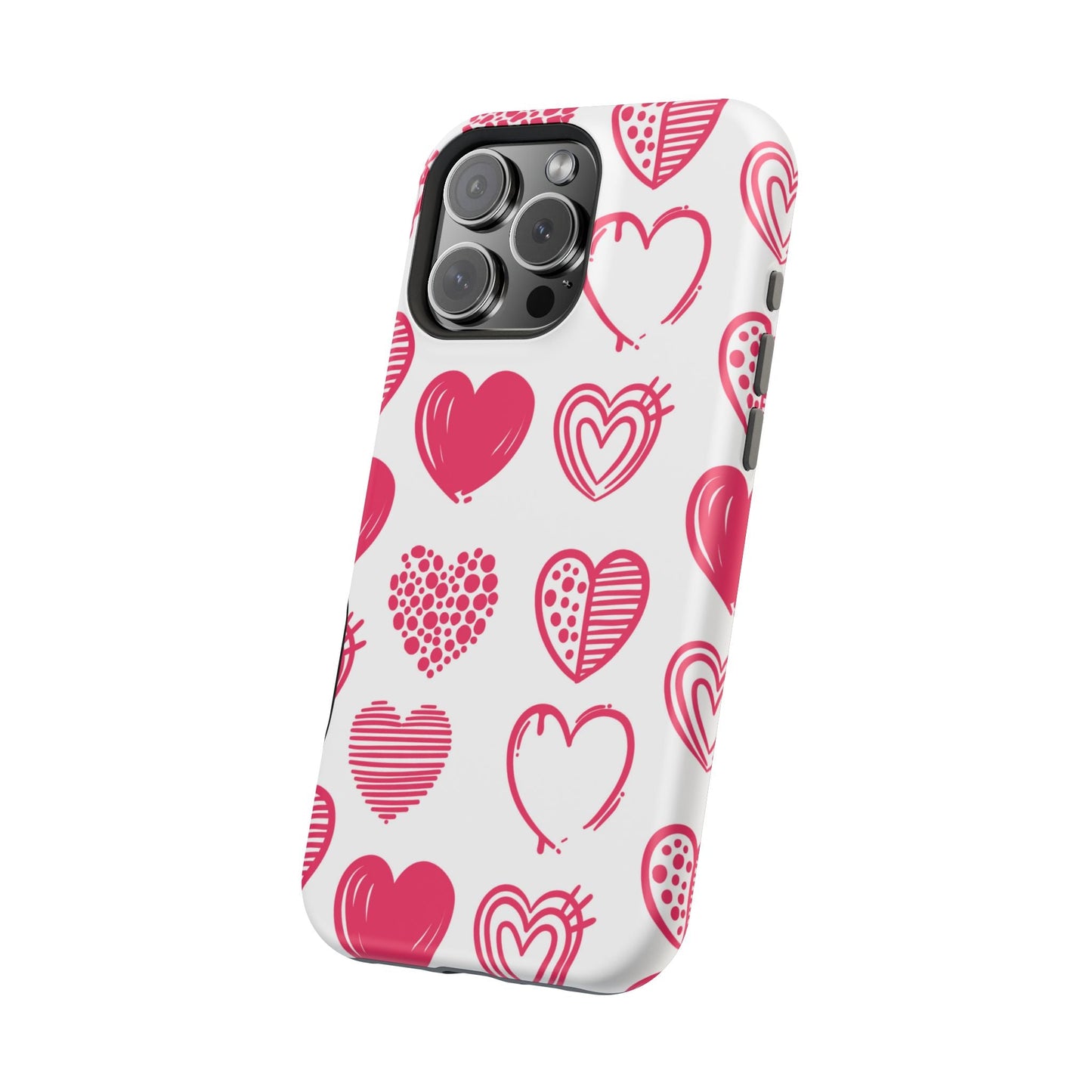 Funky Pink Hearts – MagSafe iPhone Case - BOGO Cases