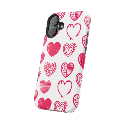 Funky Pink Hearts – MagSafe iPhone Case - BOGO Cases