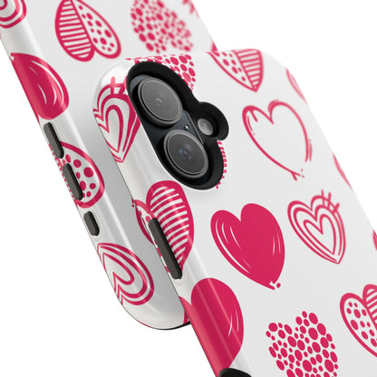 Funky Pink Hearts – MagSafe iPhone Case - BOGO Cases