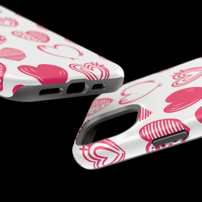 Funky Pink Hearts – MagSafe iPhone Case - BOGO Cases