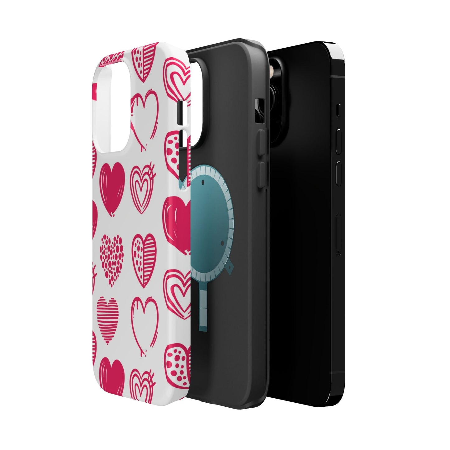 Funky Pink Hearts – MagSafe iPhone Case - BOGO Cases