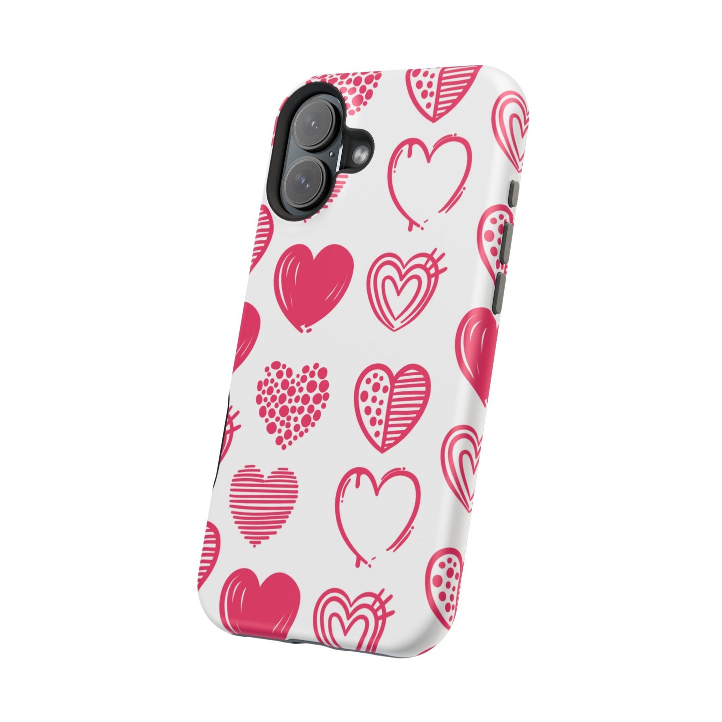 Funky Pink Hearts – MagSafe iPhone Case - BOGO Cases