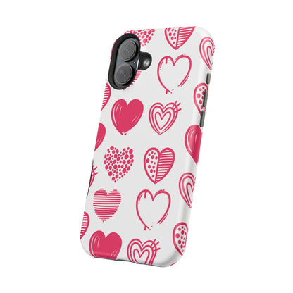 Funky Pink Hearts – MagSafe iPhone Case - BOGO Cases