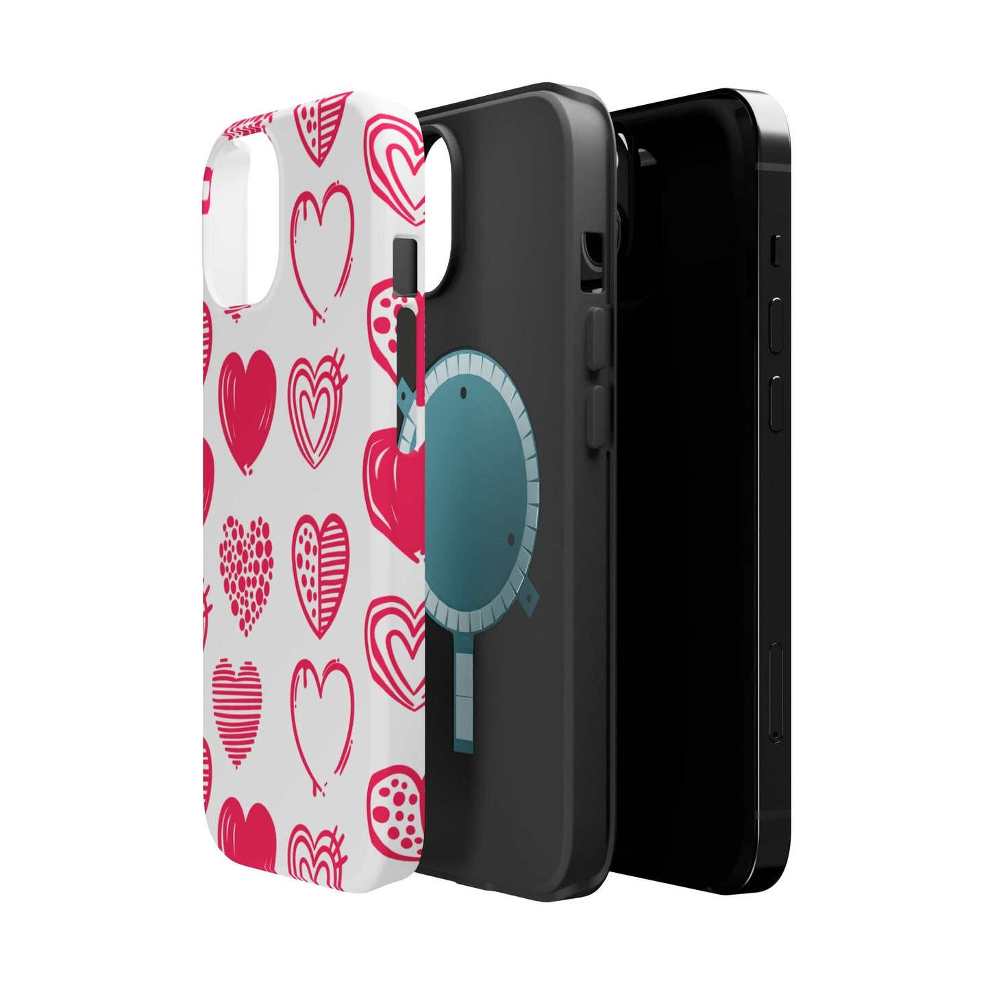 Funky Pink Hearts – MagSafe iPhone Case - BOGO Cases
