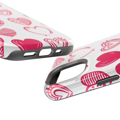 Funky Pink Hearts – MagSafe iPhone Case - BOGO Cases
