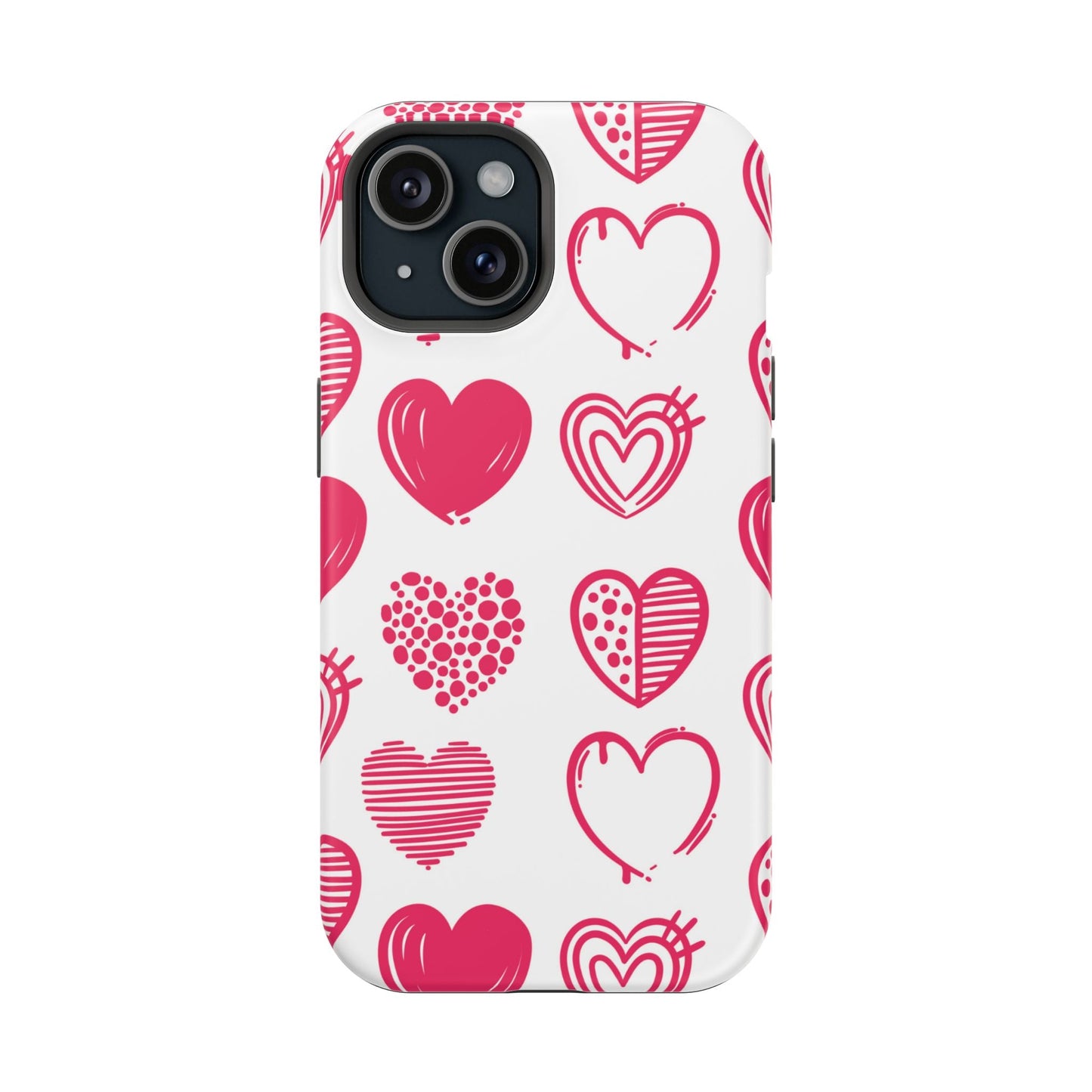 Funky Pink Hearts – MagSafe iPhone Case - BOGO Cases